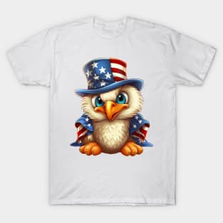 4th of July Baby Bald Eagle #9 T-Shirt